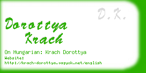 dorottya krach business card